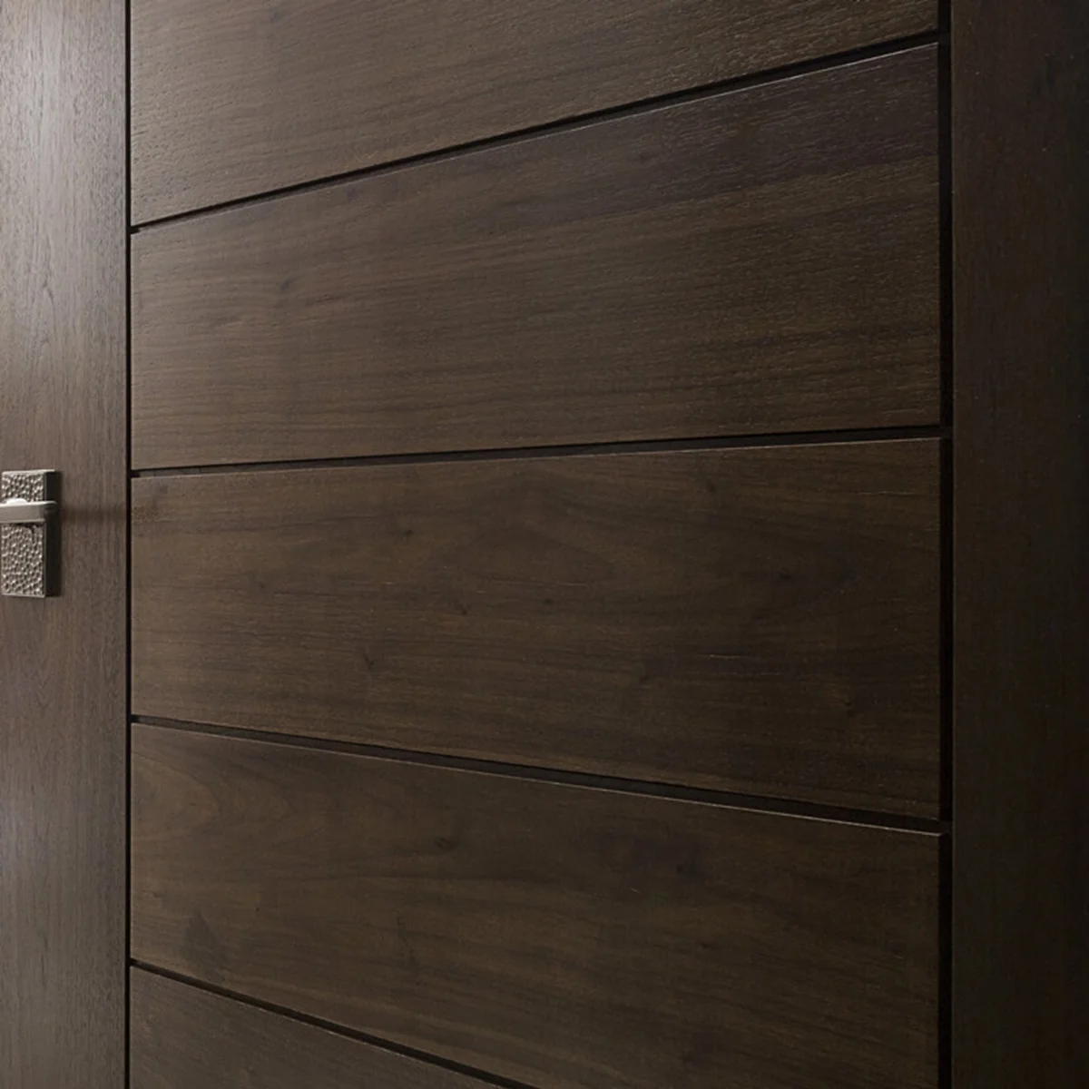 Modern Dark Wooden Trustile Interior Door